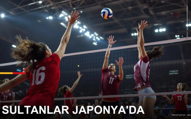 Smaç vuran voleybolcular — Filenin Sultanları (temsilî)