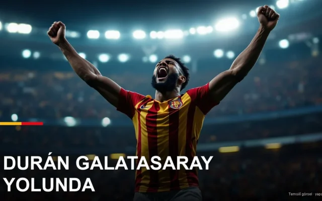 Galatasaray formasıyla gol sevinci yaşayan golcü — Jhon Durán (temsilî)