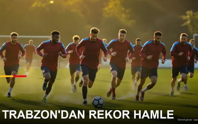 Bordo-mavi formalı futbolcular — Trabzonspor (temsilî)