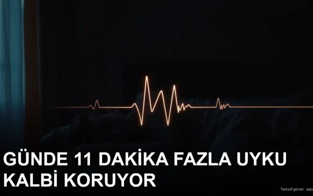 Şafak vakti huzurla uyuyan bir kişi ve kalp sağlığı teması