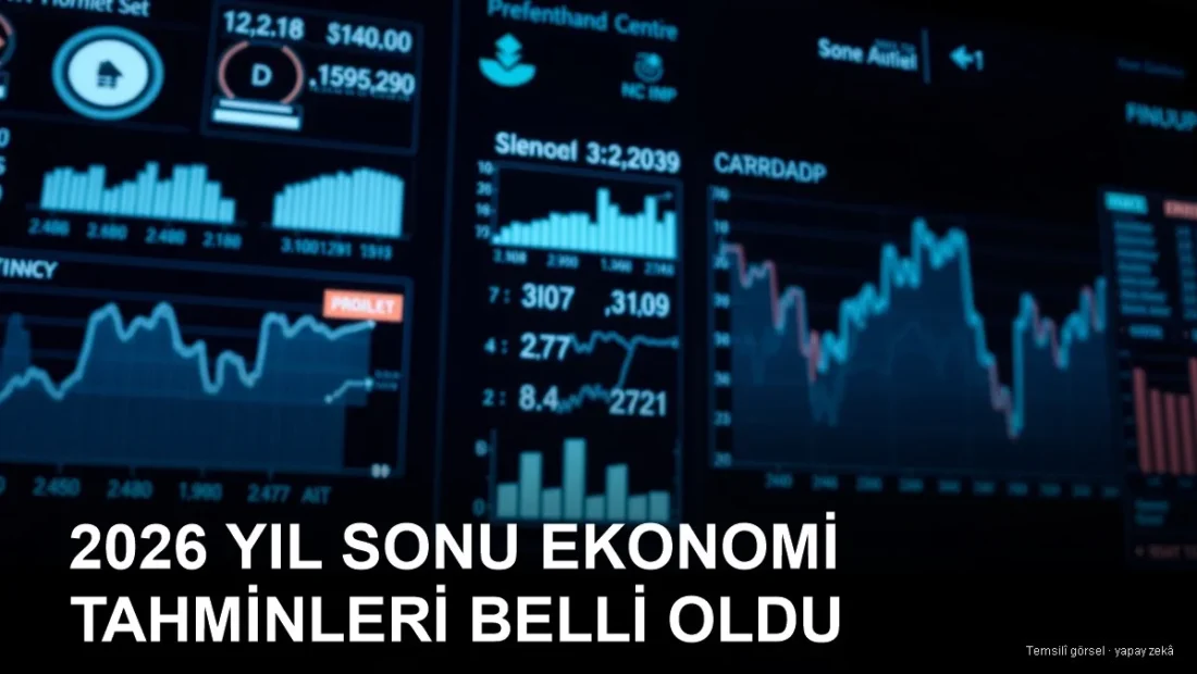 Grafikler ve para birimleriyle ekonomik gösterge paneli