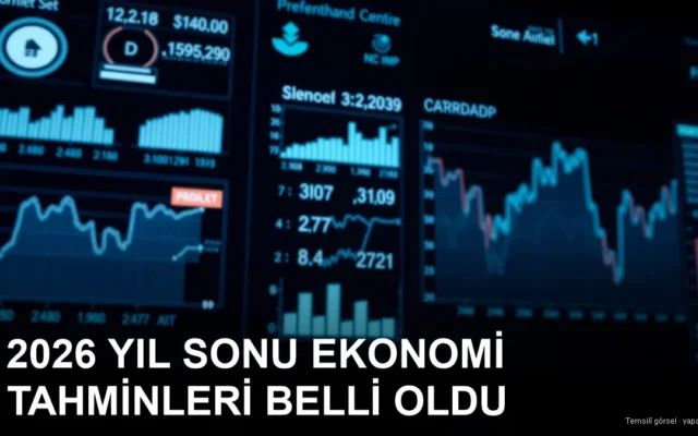 Grafikler ve para birimleriyle ekonomik gösterge paneli