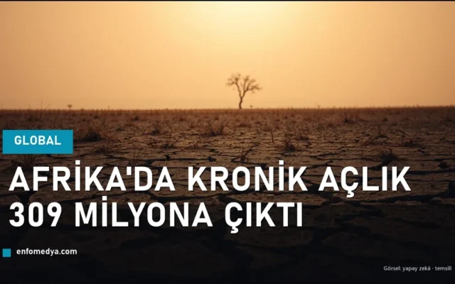 Kurak ve çatlamış toprak — Afrika'da kronik açlık 309 milyona yükseldi (BM SOFI 2026 raporu)