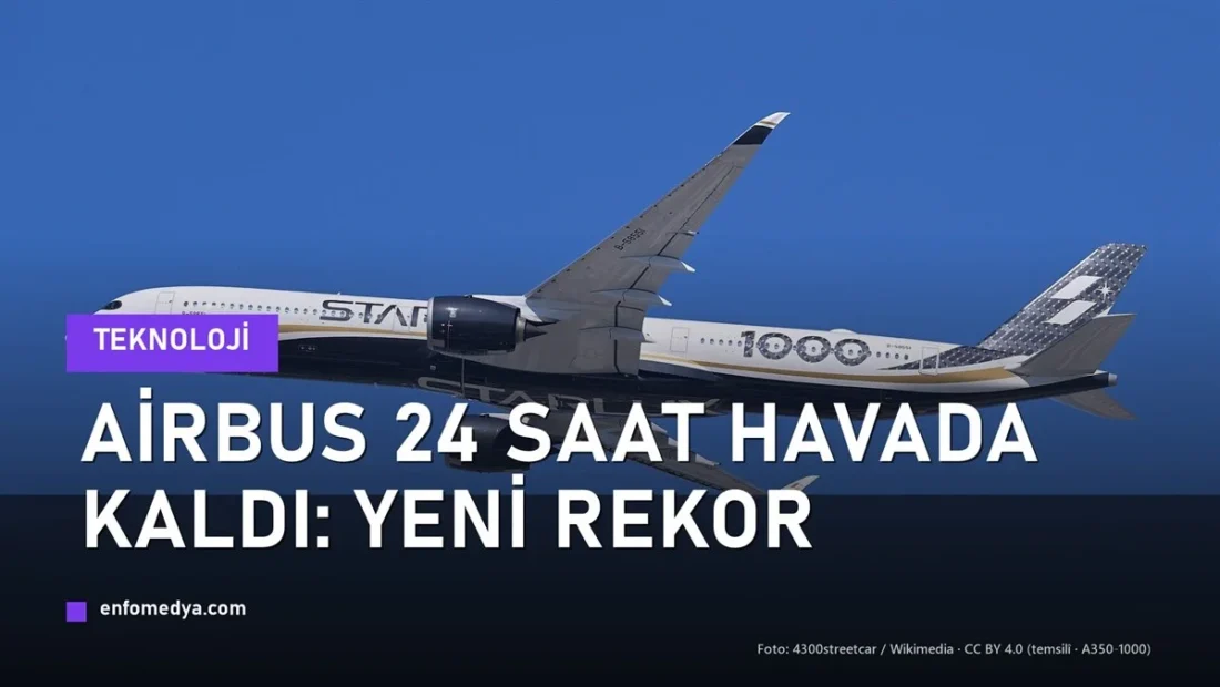 Airbus’tan havacılık rekoru: A350 24 saat havada kaldı