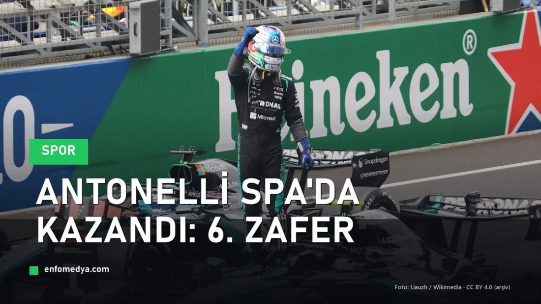 Antonelli Belçika Grand Prix’sini kazandı: Spa’da 6. zafer