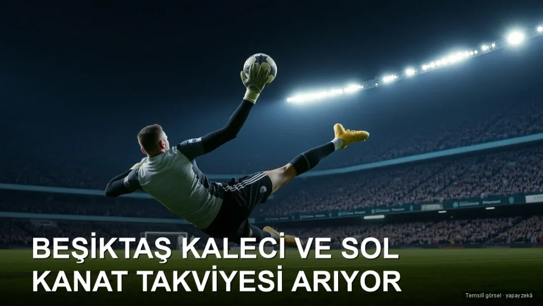 Gece maçında uçarak kurtaran siyah beyaz formalı kaleci
