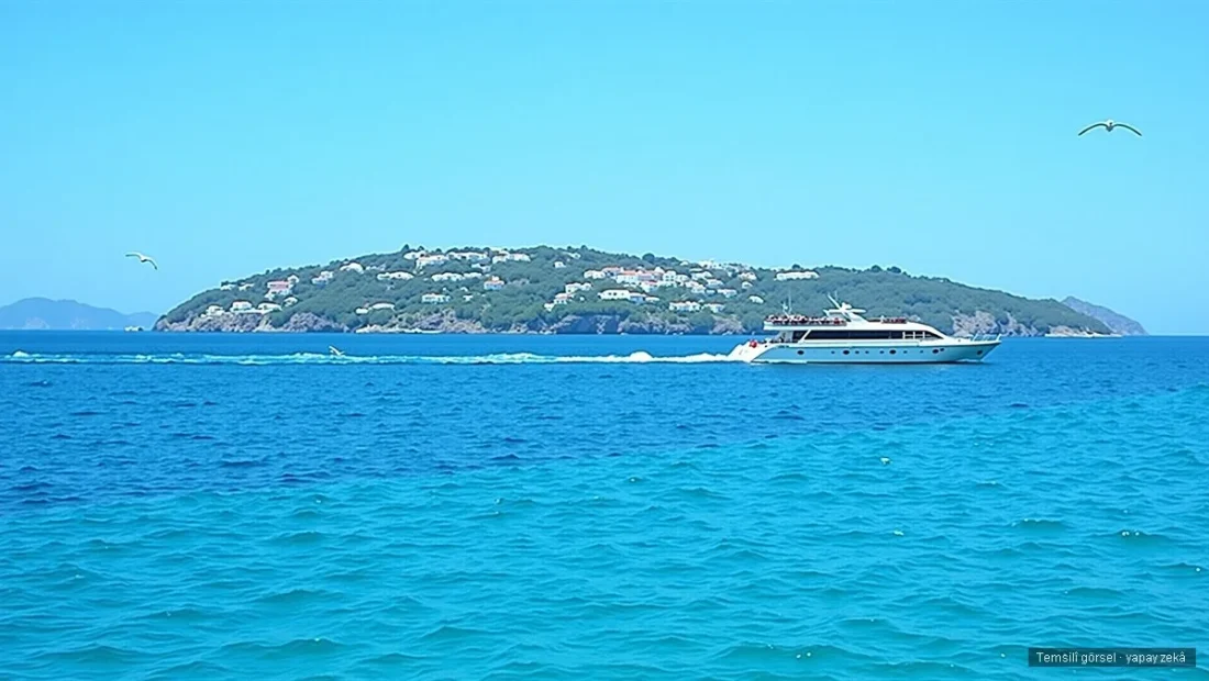 Ege Denizi'nde Yunan adasına giden feribot
