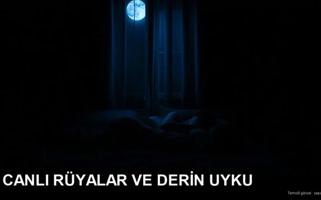 Gece huzurla uyuyan kişi — canlı rüyalar ve uyku kalitesi