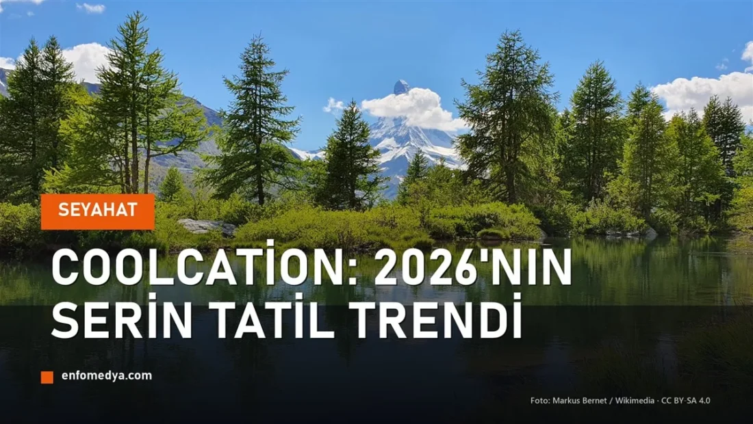 Grindjisee gölü ve Matterhorn — coolcation serin tatil trendi