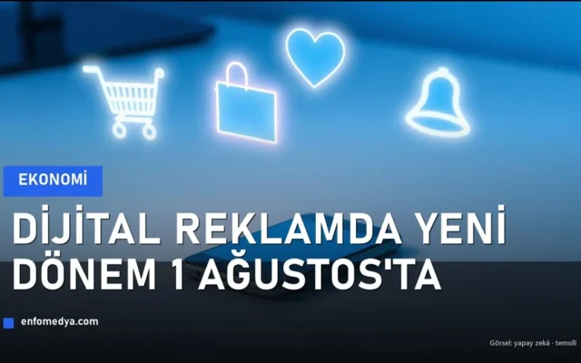 Akıllı telefon ve e-ticaret ikonları — dijital reklamda yeni yönetmelik 1 Ağustos'ta yürürlükte