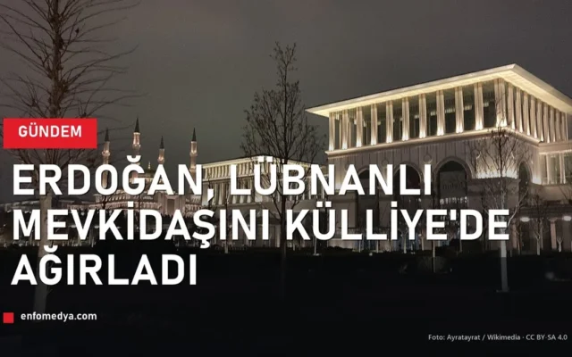 Cumhurbaşkanlığı Külliyesi — Erdoğan, Lübnan Cumhurbaşkanı Avn'ı ağırladı
