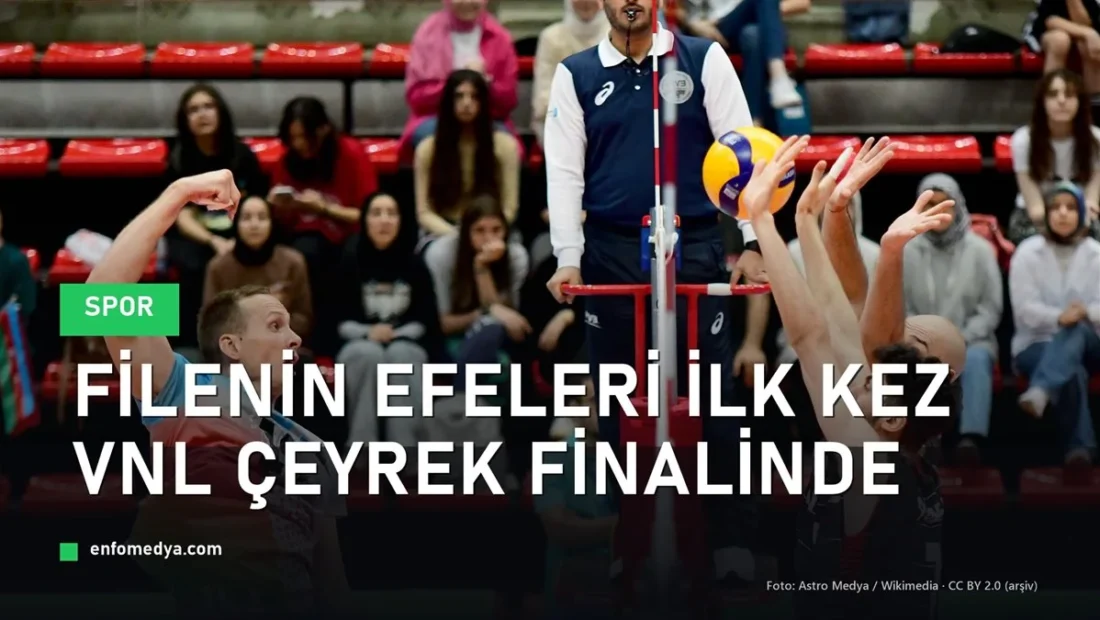 A Milli Erkek Voleybol Takımı fileye çıkarken — VNL çeyrek final