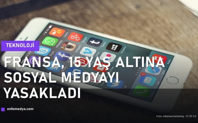 Akıllı telefonda sosyal medya uygulamaları — Fransa'nın 15 yaş altı yasağı