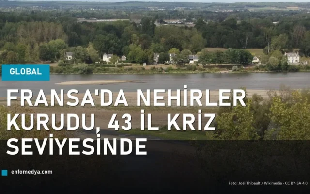 Fransa'da Loire nehrinde kuraklık: düşen su seviyesiyle ortaya çıkan kum adacıkları