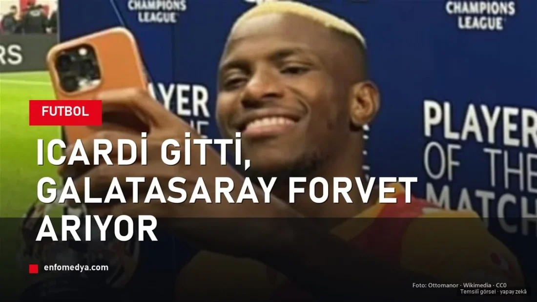 Victor Osimhen Galatasaray forması ve maçın oyuncusu ödülüyle