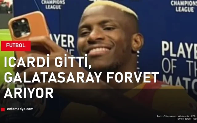 Victor Osimhen Galatasaray forması ve maçın oyuncusu ödülüyle