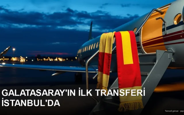 Galatasaray transferi Lesley Ugochukwu için havalimanında özel jet ve sarı-kırmızı atkı