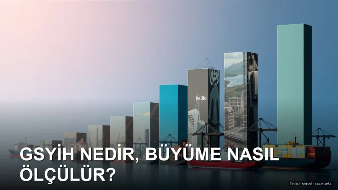 Yükselen grafik, fabrika ve ticaretle üretim gücü konsepti