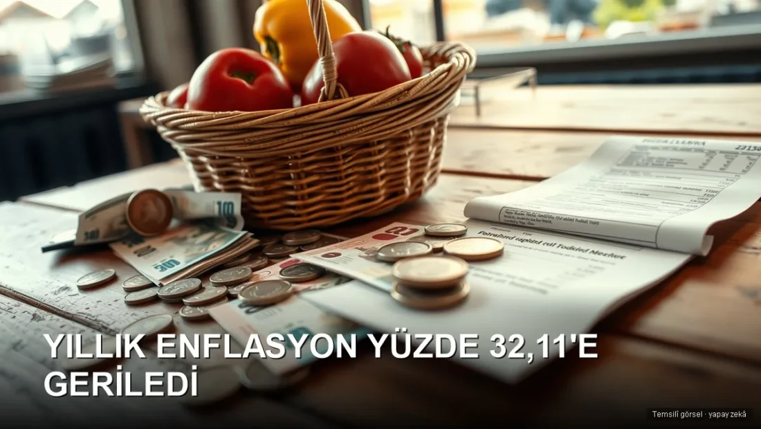 Temsilî görsel (yapay zekâ): Türk lirası banknotları ve market fişi — haziran enflasyonu