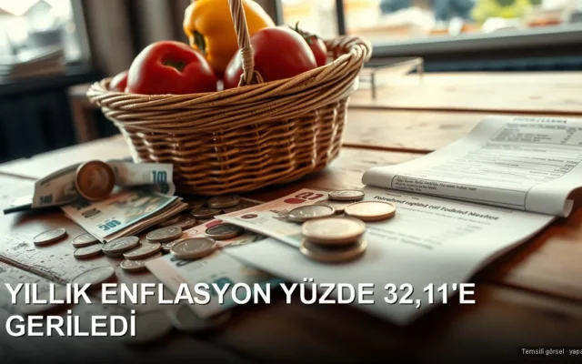 Temsilî görsel (yapay zekâ): Türk lirası banknotları ve market fişi — haziran enflasyonu