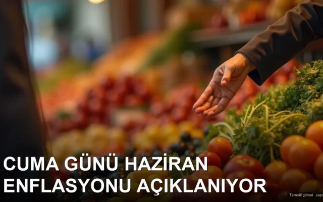 Pazar tezgahinda taze sebze meyve — haziran enflasyonu beklentisi