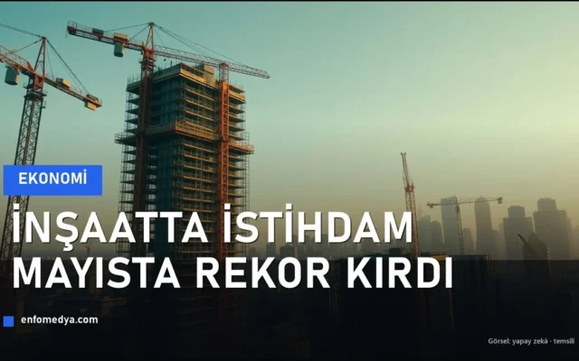 İnşaatta istihdam rekoru — vinçler ve yükselen bina şantiyesi