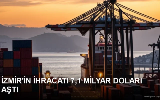 İzmir limanında konteyner yükleme — İzmir ihracatı 7,1 milyar dolar