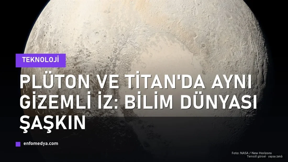 Cüce gezegen Plüton'un New Horizons aracının çektiği gerçek yüzey görüntüsü