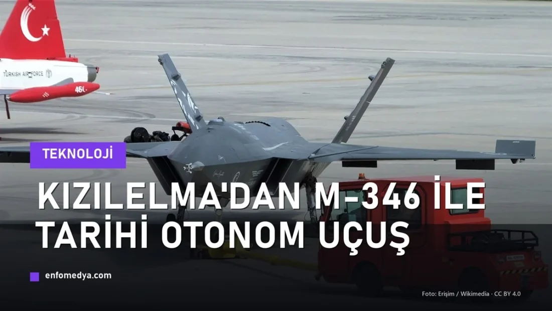 Bayraktar KIZILELMA insansız savaş uçağı — M-346 ile ortak otonom uçuş testi