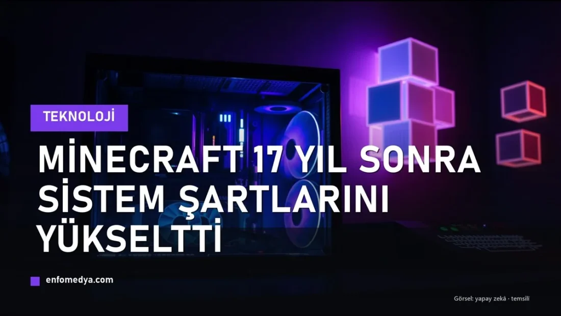 Minecraft sistem gereksinimleri yükseldi — oyuncu bilgisayarı ve ekran kartı