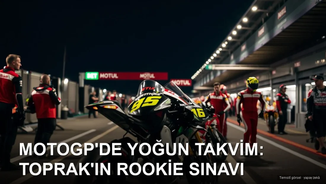 MotoGP paddock ve gridde yarış motosikleti hazırlanıyor