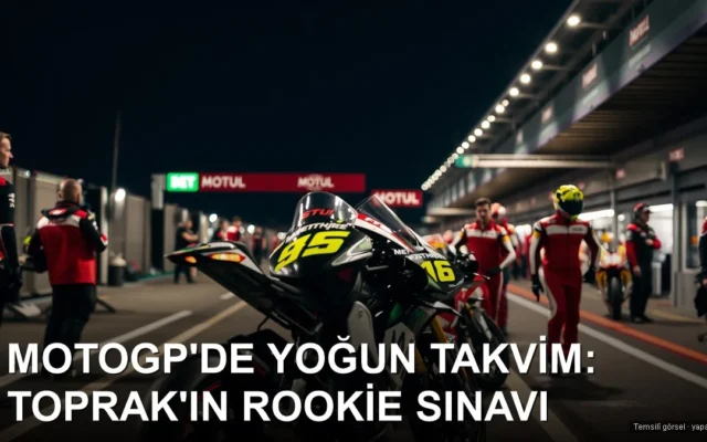 MotoGP paddock ve gridde yarış motosikleti hazırlanıyor