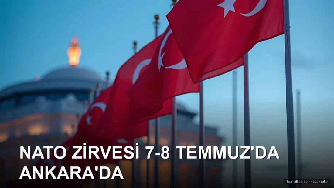 Turk bayraklari ve Kulliye — NATO Zirvesi Ankara 2026