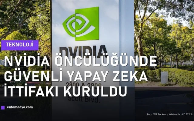 Nvidia genel merkezi tabelası; güvenli yapay zeka ittifakı