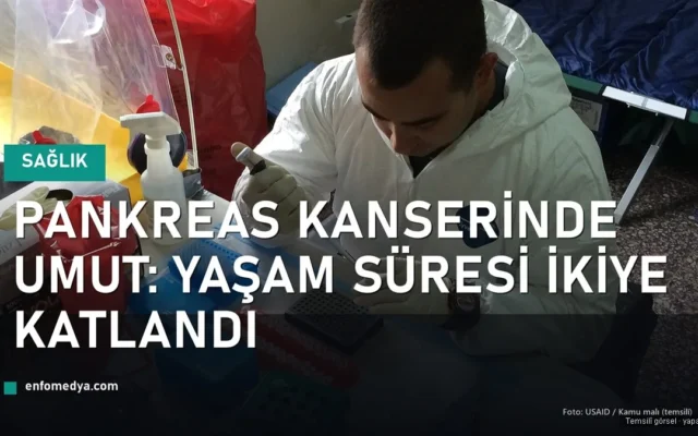 Pankreas kanseri araştırması için laboratuvarda numune inceleyen bir bilim insanı (temsilî)