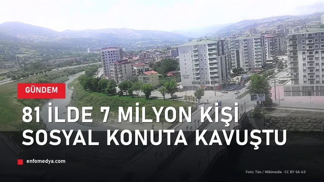 Türkiye'de TOKİ tarafından yapılan sosyal konut blokları — 81 ilde 7 milyon vatandaş