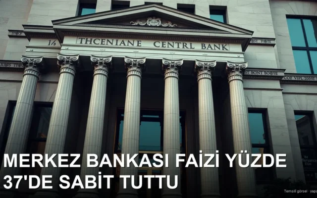 Sütunlu modern merkez bankası binası