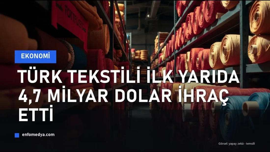 Türk tekstili ilk yarıda 4,7 milyar dolar ihracat yaptı