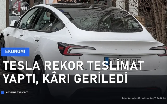 Beyaz Tesla Model 3 — Tesla 2026 ikinci çeyrek finansal sonuçları