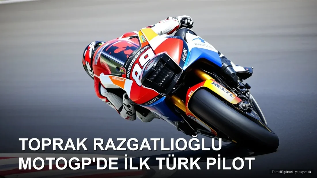 Virajda dizini yere değdiren MotoGP motosiklet pilotu