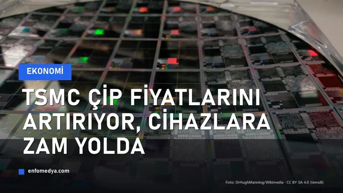 TSMC yarı iletken çip üretim fiyatı artışı — silikon wafer
