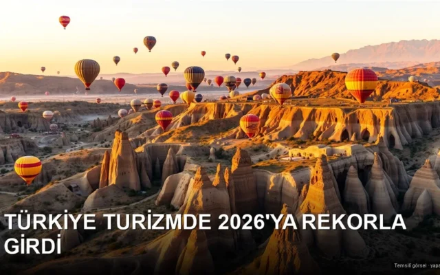 Temsilî görsel (yapay zekâ): Kapadokya'da sıcak hava balonları — Türkiye turizm 2026