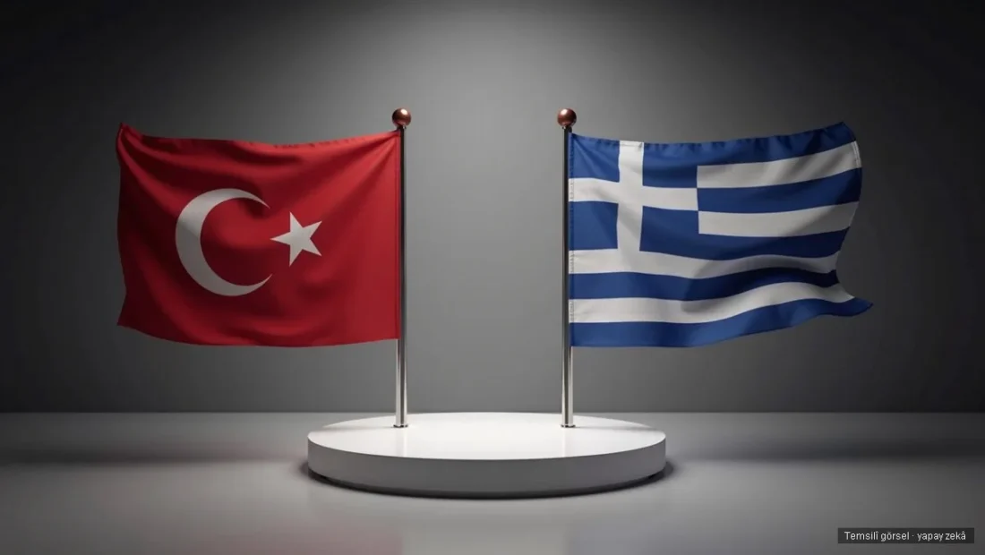Türkiye ve Yunanistan bayrakları yan yana - Miçotakis Ankara NATO Zirvesi görüşmesi