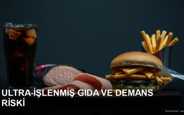 Temsilî görsel (yapay zekâ): ultra-işlenmiş gıdalar — demans riski araştırması