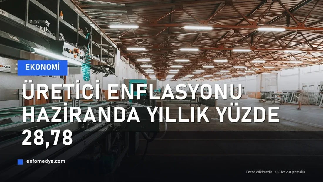 Modern fabrika üretim hattı — haziran ayı üretici fiyat endeksi (Yİ-ÜFE) verileri