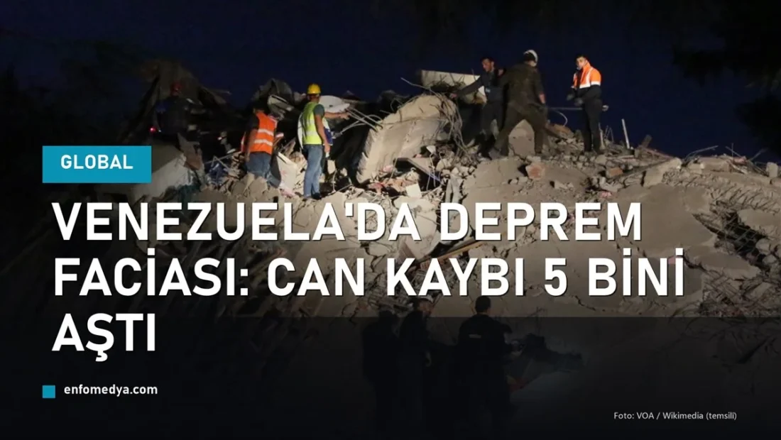 Venezuela depremi enkaz ve arama kurtarma çalışması
