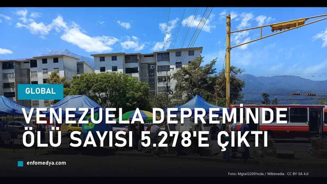 Venezuela depremi sonrası yardım çadırları — ölü sayısı 5.278