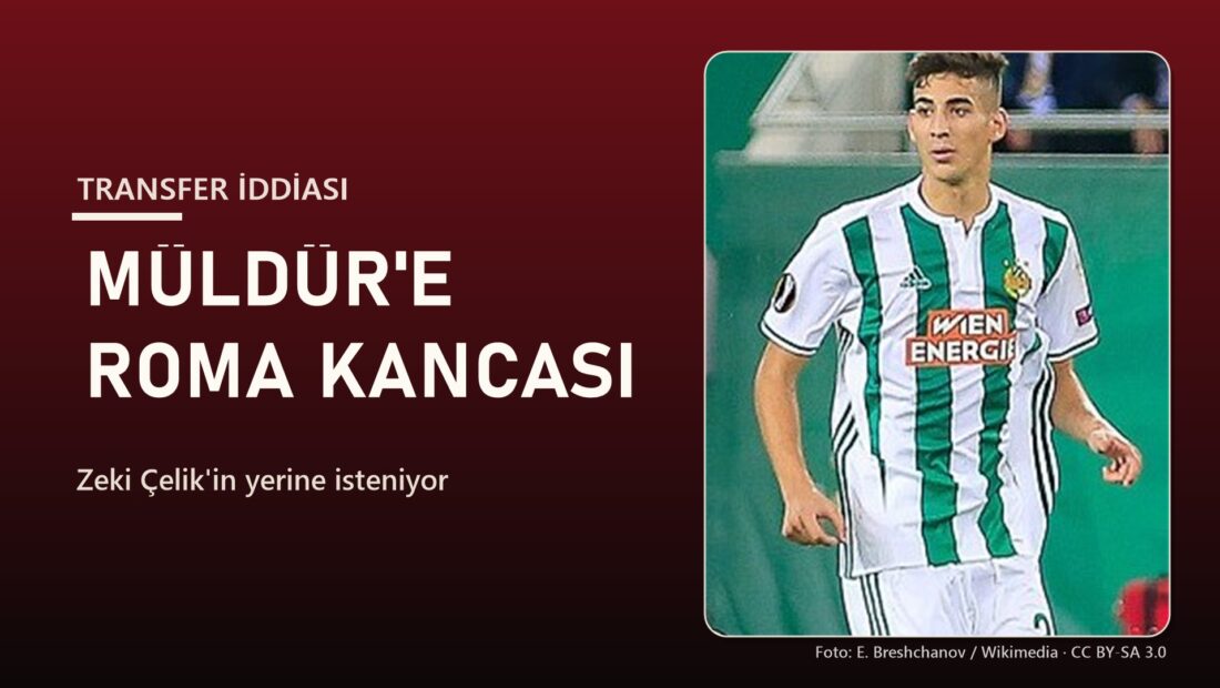 Mert Müldür, Roma transfer iddiası — Rapid Wien forması (Foto: Wikimedia Commons, CC BY-SA 3.0)