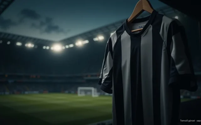 Siyah beyaz çizgili futbol forması ve stadyum — Zeki Çelik Juventus transferi