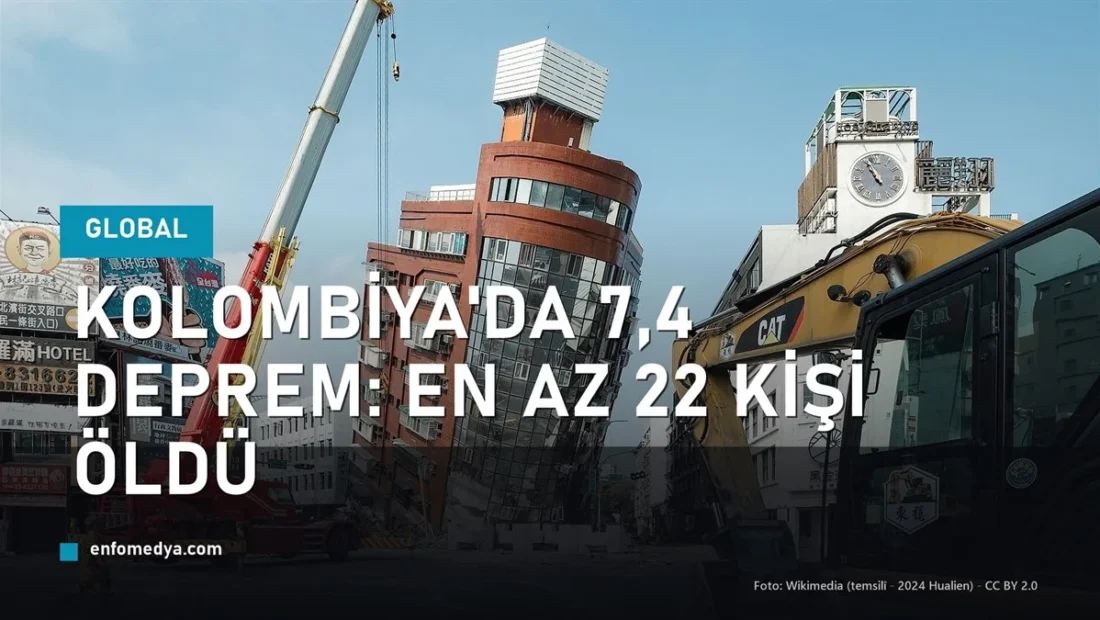 Depremde hasar gören bina - Kolombiya